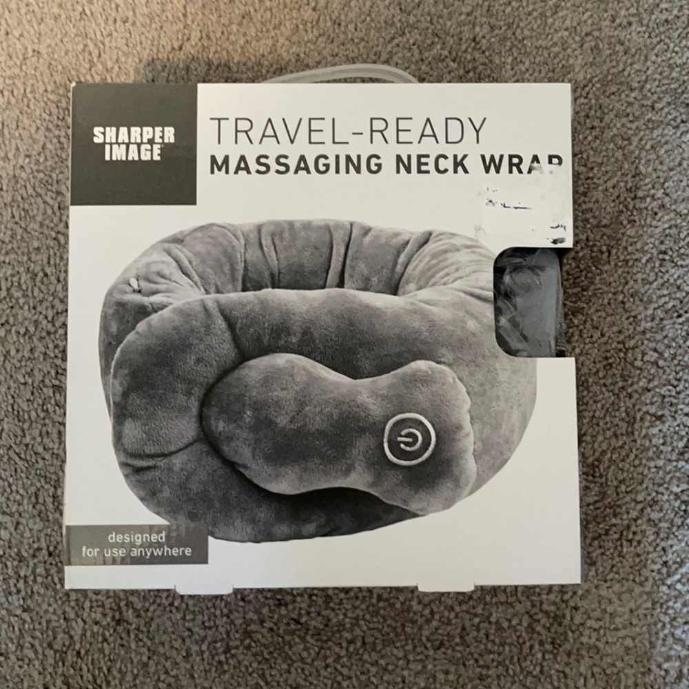 New! Travel Ready Massaging Neck Wrap
